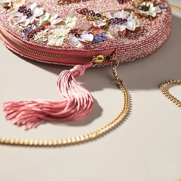 NWT Anthropologie Holiday Monogram Pouch Letter A - Picture 5 of 5